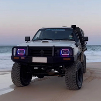 2 phares LED carrés scellés RGB 5x7 pouces avec DRL pour Toyota Hilux Pickup