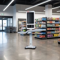 Máquina de Autopago Todo en Uno para Supermercados, Centros Comerciales y Tiendas de Conveniencia, con Escaneo de Códigos, Impresión de Recibos y Kioscos de Pago
