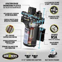Bomba de Agua de 12V para Autocaravanas, para Ducha y Lavabo, con Protección Térmica, Funcionamiento Silencioso, Presión Automática Estable