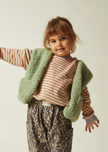 Unisex Baby Kids Winter Sleeveless Sherpa <strong>Gilet</strong> Soft and Warm with Cotton Lining Outerwear Coat Fuzzy Jacket - Product Image 2