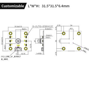 Module de caméra USB pour maison intelligente OV9732 HD 720p, imagerie couleur verticale 1MP, reconnaissance faciale - Product Image 5
