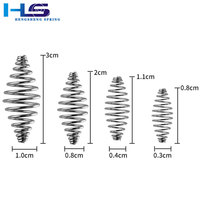 HengSheng crochet de pêche en acier inoxydable émerillons à ressort explosions à cercle unique pièce de pieuvre barbelée pour appât électrique truite carpe