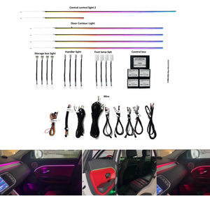 Luz LED de Ambiente <span class=keywords><strong>Interior</strong></span> para Puerta de Coche, Decoración de Iluminación de Fantasía, Versión Neón para <span class=keywords><strong>Land</strong></span> <span class=keywords><strong>Rover</strong></span> <span class=keywords><strong>Evoque</strong></span> 2015-2018 - Product Image 2