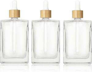 Matte Black 30ml 50ml 100ml clear Essential Oil Flat Empty Glass <b>Dropper</b> <b>Bottles</b> Frosted Flat Liquid Glass <b>Bottle</b> for Cosmetic - Product Image 2