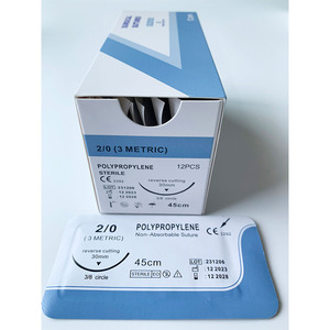 Monofilament vòng cơ thể kim không hấp thụ Polypropylene khâu phẫu thuật lụa đôi kim cho vật nuôi tùy chỉnh - Product Image 2