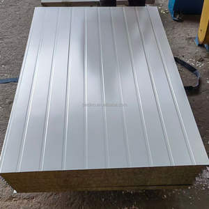 Fournisseurs de panneaux sandwich en laine de roche ignifuge à haute densité, panneau isolé pour l'isolation thermique des murs des entrepôts - Product Image 5