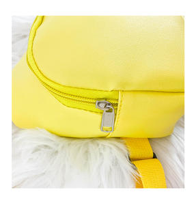 Nuevo bolso de pecho de cuero PU de color sólido para niños, mochilas pequeñas de hombro de viaje, mini bolso cruzado bonito para niños y niñas, monedero - Product Image 5