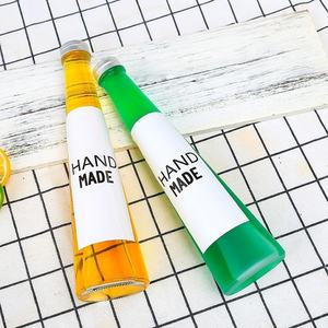 Botella de Vidrio Cónica Personalizada de 250ml/330ml para Bebidas Frías, Leche, Agua, Té, Jugo, <span class=keywords><strong>con</strong></span> Tapa de Aluminio - Product Image 2