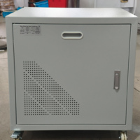Transformateur d'isolement toroïdal triphasé portable de type sec, sortie 220V, transformateur de puissance mobile avec roues
