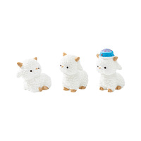 Mini figurines de moutons en résine, petits animaux miniatures pour micro-jardin féerique, accessoires de paysage, décoration artisanale, aquarium