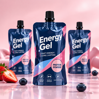 Pochette à bec verseur pour suppléments protéinés, liquides et gels, emballage personnalisé avec bouchon