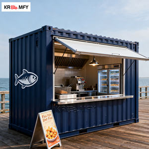 Café préfabriqué, restaurant extensible, bar populaire en conteneur maritime, café avec cuisine - Product Image 2