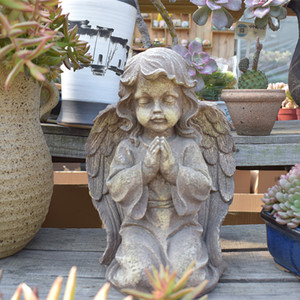 Bức Tượng Cô Gái Hiện Đại Trang Trí Sân Vườn Retro Đèn Led Năng Lượng Mặt Trời Tiết Kiệm Năng Lượng Đồ Trang Trí Thiên Thần Vườn Bức Tượng Nhựa - Product Image 2