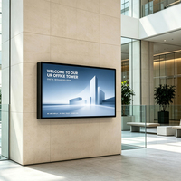 Affichage numérique mural 4K ultra-fin Android WiFi CMS LCD pour publicité, écran d'affichage commercial pour immeuble de bureaux