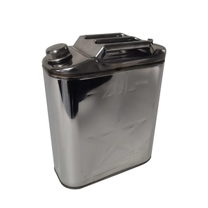 Bidon en acier inoxydable 20L pour stockage de carburant – Conteneur métallique portable pour essence et diesel - Product Image 3