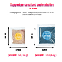 Poudre de teinture à froid personnalisée 36 couleurs 5g/10g, teinture réactive sans bouilloire pour tissus, pour enfants, DIY, peinture sur vêtements, artisanat artistique