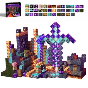 DUNILE <span class=keywords><strong>Building</strong></span> Bricks MC World Juegos de bloques magnéticos para niños pequeños para regalo de cumpleaños y Navidad - Product Image 2