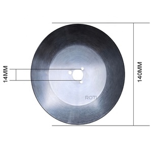 Lame Circolari per Kebab in Acciaio 440C, 140 mm, 140x16x1.5mm, Lisce o Seghettate, per Robot Potis <span class=keywords><strong>Korkmaz</strong></span> Mekatronik Atalay - Product Image 2