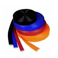 Manchon de protection thermique en fibre de verre revêtu de silicone haute température pour tuyau hydraulique
