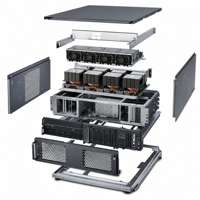 Boîtier de serveur IA TZR pour cluster de supercalcul, montable en rack, avec refroidissement modulaire, châssis GPU haute densité, fabrication sur mesure en tôle, OEM