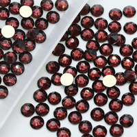 2088 फैक्टरी बिक्री 8 + 8 16 कट पहलुओं नीलम Flatback ग्लास पत्थर SS20 Rhinestones के थोक कपड़ों के लिए अलंकरण