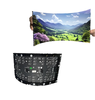 Module d'écran LED souple et pliable pour intérieur P1.86-P4 avec DCI-P3 95% et HDR10 pour colonnes incurvées et murs vidéo ondulés