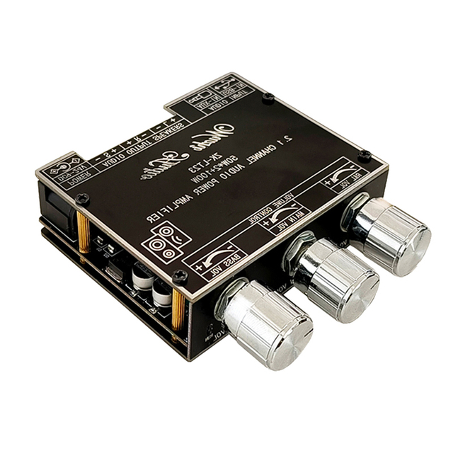 ZK-LT23 audio power amplifier board subwoofer 50W+50W+100W 2.1 sound channel