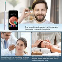 Nettoyant d'oreille professionnel pour l'élimination du cérumen avec caméra otoscope HD 1080P et lumière, plus 7 accessoires pour tous les téléphones iPhone et Android