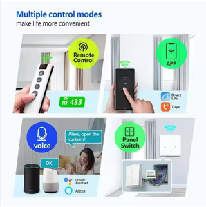 2025 nhà máy mới bán buôn tuya thông minh ZigBee Con lăn màn trập Rèm điện mở công tắc điều khiển từ xa Alexa Google - Product Image 4