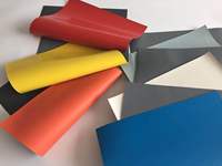 Feuille de caoutchouc Hypalon avec surface mate ou textile 1,2 mm Rouge/Orange Hypalon pour bateaux gonflables et kayaks
