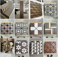 Panneaux muraux acoustiques modernes de luxe en MDF imitation bois, insonorisants et décoratifs pour chambre et hôtel