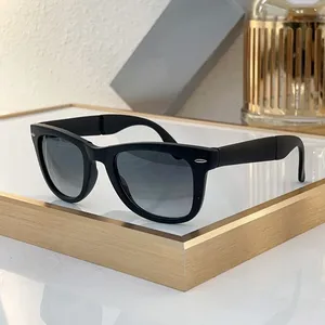 Occhiali da Sole da <span class=keywords><strong>Uomo</strong></span> in Acetato di Alta Qualità, Montatura Nera Opaca di Lusso, Protezione UV400, Occhiali Casual e da Guida - Product Image 1