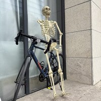 Squelette humain géant articulé de 60 pouces pour décoration d'Halloween et de fêtes, idéal pour maison hantée