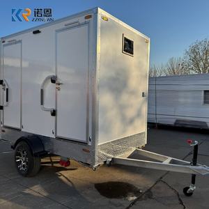 Remorque de toilettes portables remorquable, deux salles de bain, toilettes mobiles, remorque de toilettes portables pour mariage, festival et événement en plein air - Product Image 1