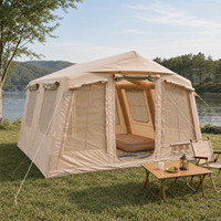 Tente de camping gonflable 13,68 m² en Oxford imperméable, installation rapide, portable, fournisseur OEM personnalisé