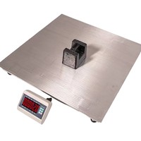 Veidt pesant 0.8*0.8m 2t 4mm plaque en acier inoxydable étanche plate-forme balance au sol avec indicateur de pesage A12E