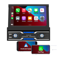 Autoradio Android 1 Din avec Wifi, Radio FM, Carplay sans fil, Android Auto, Lecteur MP5, Radio de voiture Android 7 pouces, Vente flash