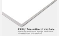 RA80 110lm/w 3CCT 2x2 2x4 Led Plafonnier 60x60 1200X300 Rétro-Éclairé Lumière 50w 60W 80W 100W Led Panneau Lumineux