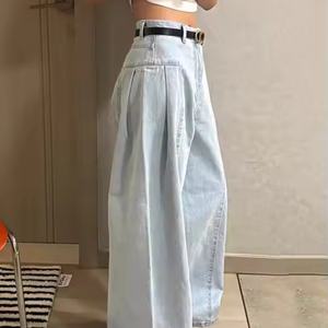 Nouvelle Collection – Jeans Femme Taille Basse Coupe Ample Jambe Large Effet Délavé Acide – Qualité Supérieure – Vente en Gros - Product Image 3