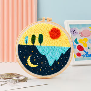 JP Различные стили DIY Вышивка крестом ручной работы стемпинг Стартовые наборы с цветочными узорами - Product Image 6