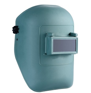 Soldador de seguridad con arco de argón montado en la cabeza de estilos verdes simples, protector facial, casco, Máscara de Soldadura con gafas abatibles - Product Image 1