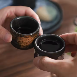 Tasse à saké en céramique de style japonais de 50ml tasse à thé Kungfu peinte à la main vintage sans poignée verres pour la <span class=keywords><strong>cuisine</strong></span> - Product Image 6