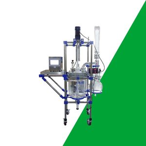 Reactor de vidrio automático a prueba de explosiones de 80L/100L/150L/200L con agitador de velocidad variable y calentamiento con camisa para la industria química - Product Image 4