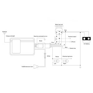 Allarme antifurto blocco 433Mhz motore Pke Start Stop allarme moto senza chiave con avvio remoto - Product Image 5
