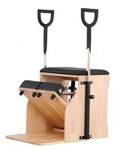 <span class=keywords><strong>Chaise</strong></span> de stabilité MJD W18 en bois réglable, sûre pour le Pilates, studio de santé - Product Image 1