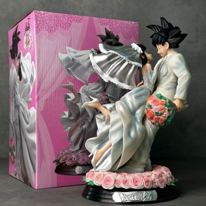 Figurines d'anime DBZ Dragon Son <span class=keywords><strong>Goku</strong></span> et <span class=keywords><strong>Chichi</strong></span> en scène de mariage, 31-33 cm, figurine d'anime en PVC, modèle de statue, jouet, Figuras - Product Image 6