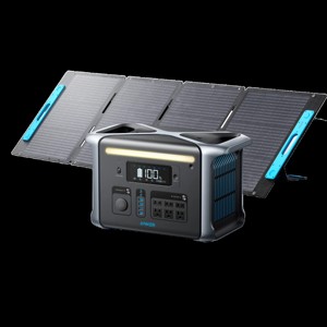 An ker 757 Portable Power Station with LiFePO4 Battery <b>Solar</b> <b>Panel</b> AC Adaptor - Product Image 6