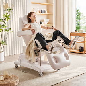 Phụ khoa kiểm tra bảng điện thủy lực có thể điều chỉnh y tế thi giường cho phòng khám bệnh viện PU da đầu giường - Product Image 3