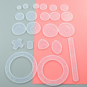 ชุดวาดภาพลายเส้นวงกลม Jumon Spirograph พร้อมไม้บรรทัดวาดภาพ ของเล่นชุดสร้างสรรค์ วิธีคลาสสิกในการสร้างสรรค์ลวดลายมากมายสำหรับเด็ก JBK-52 - Product Image 5