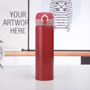 Thermos en acier inoxydable à isolation sous vide avec pompe de 500 ml, impression de logo personnalisée, ZY - Product Image 3
